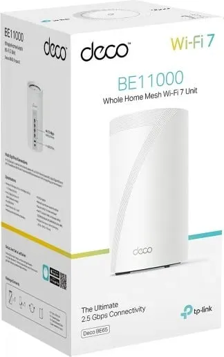 Access Point / Router Wi‑Fi 7, TP-Link Deco BE65, 10Gbps, 1-pack, i bardhë - 9
