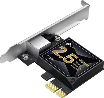 Kartë rrjeti PCIe, TP-Link, TX201, 2.5 Gigabit Ethernet, e zezë/gri