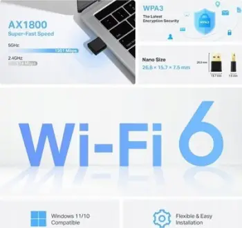 Kartë rrjeti TP-LINK Archer TX20U Nano, USB, AX1800
