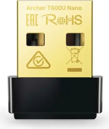 Adapter Wi‑Fi USB, TP-Link Archer T600U Nano, dual-band 2.4/5 GHz 200/433 Mb/s, i zi