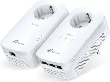 Kit adapter Powerline TP-Link TL-PA8033P AV1300, 3x Gigabit LAN, prizë kaluese, 2x2 MIMO, HomePlug AV2, set 2 copë