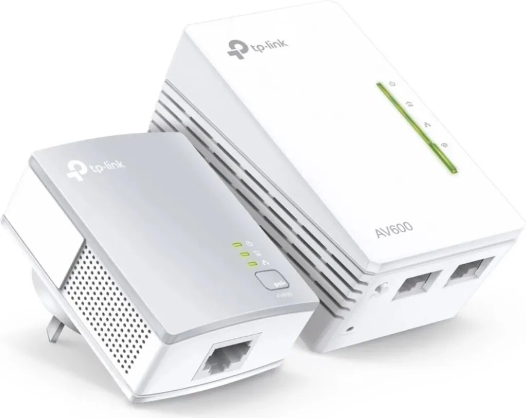 Set powerline, TP-Link TL-WPA4220 KIT, AV600, Wi‑Fi, e bardhë, multipack - 1