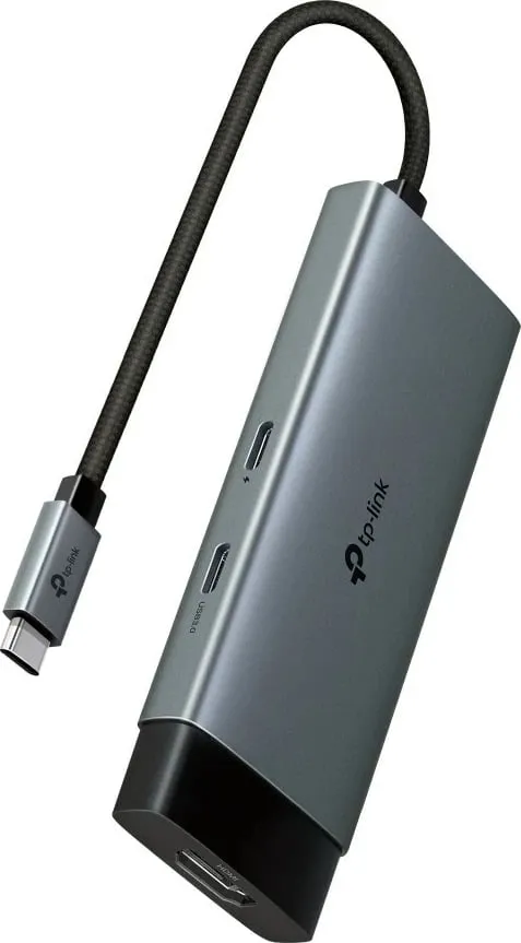Hub TP-Link UH5020C, USB Type-C, 5000 Mbit/s, Gri - 1