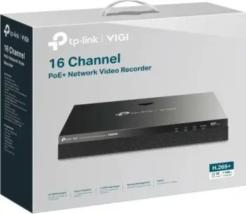 NVR TP-Link VIGI VIGINVR2016H-16MP4TB, 16 kanale, 4 TB, Ngjyrë e zezë