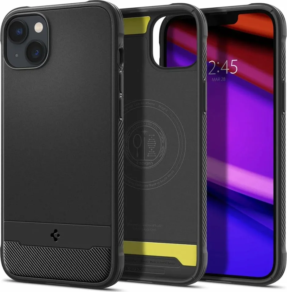Mbulesa mbrojtëse Spigen Rugged Armor MagSafe për Apple iPhone 14, e zezë - 14