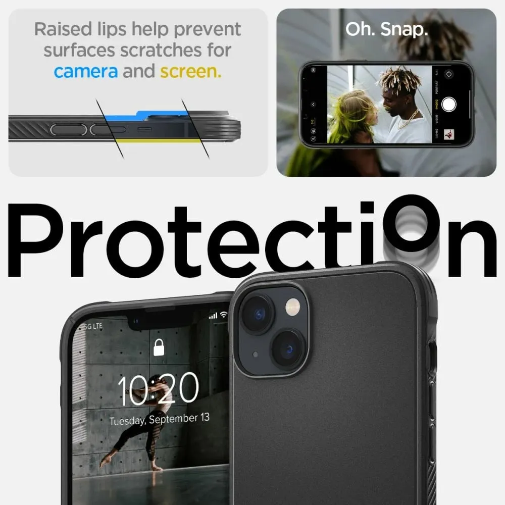 Mbulesa mbrojtëse Spigen Rugged Armor MagSafe për Apple iPhone 14, e zezë - 5