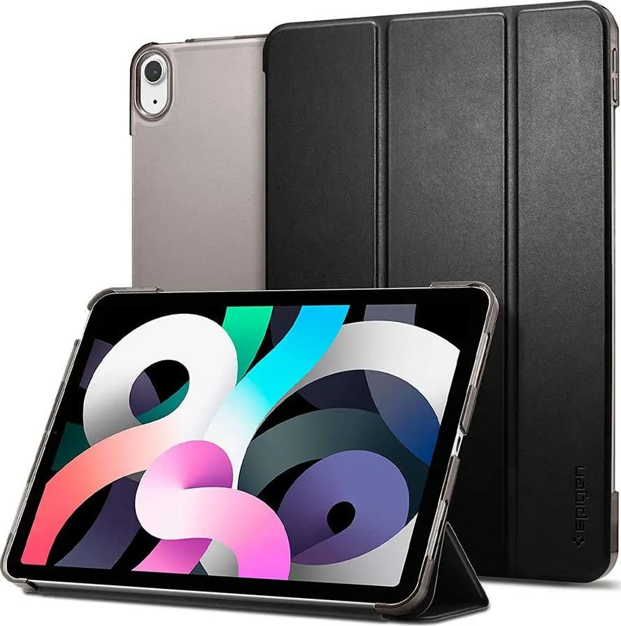 Mbrojtëse e pasme për tablet Spigen Smart Fold, për Apple iPad Air 4, e zezë - 1