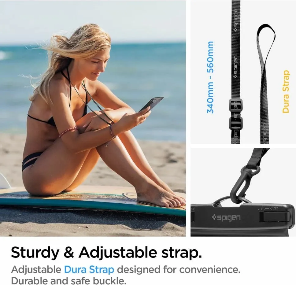 Mbrojtëse e papërshkrueshme nga uji Spigen Aqua Shield WaterProof Case A601, 2 copë, e zezë - 12