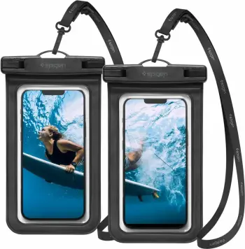 Mbrojtëse e papërshkrueshme nga uji Spigen Aqua Shield WaterProof Case A601, 2 copë, e zezë