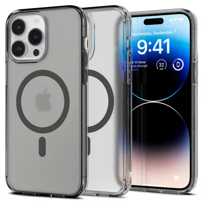 Mbrojtëse për celular iPhone 14 Pro Spigen Ultra Hybrid MagSafe, e zezë - 1