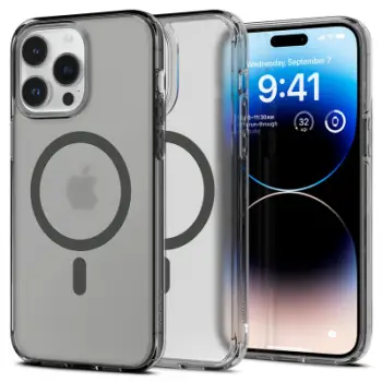 Mbrojtëse për celular iPhone 14 Pro Spigen Ultra Hybrid MagSafe, e zezë