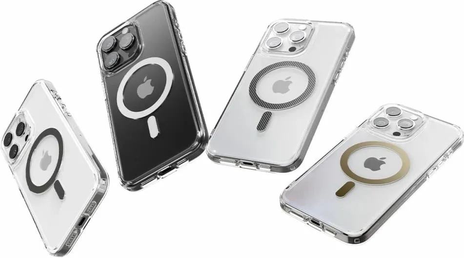 Mbështjellës për iPhone 15 Pro Max Spigen Ultra Hybrid MagSafe, i hirtë - 2