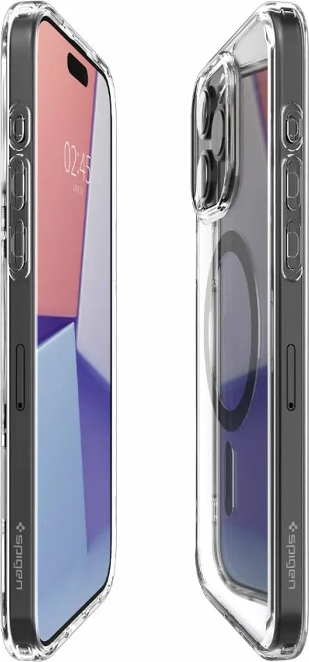 Mbështjellës për iPhone 15 Pro Max Spigen Ultra Hybrid MagSafe, i hirtë - 12
