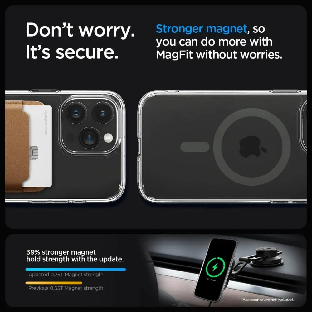 Mbështjellës për iPhone 15 Pro Max Spigen Ultra Hybrid MagSafe, i hirtë - 6