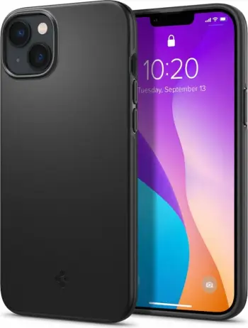 Mbështjellës për iPhone 14 Spigen Thin Fit, i zi