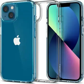 Mbështjellës për iPhone 13 mini Spigen Ultra Hybrid, transparent
