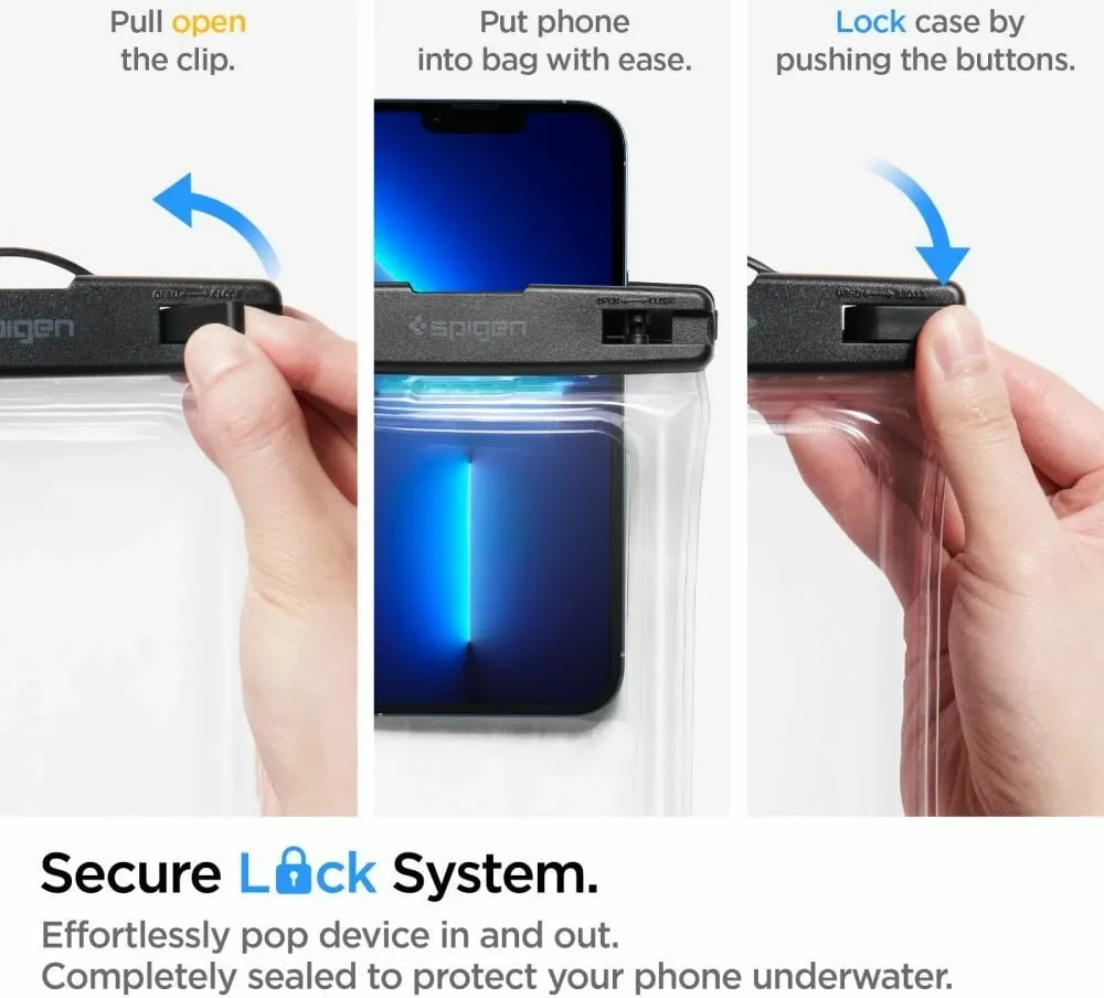 Mbrojtëse për celular Spigen Aqua Shield A610, transparente - 9