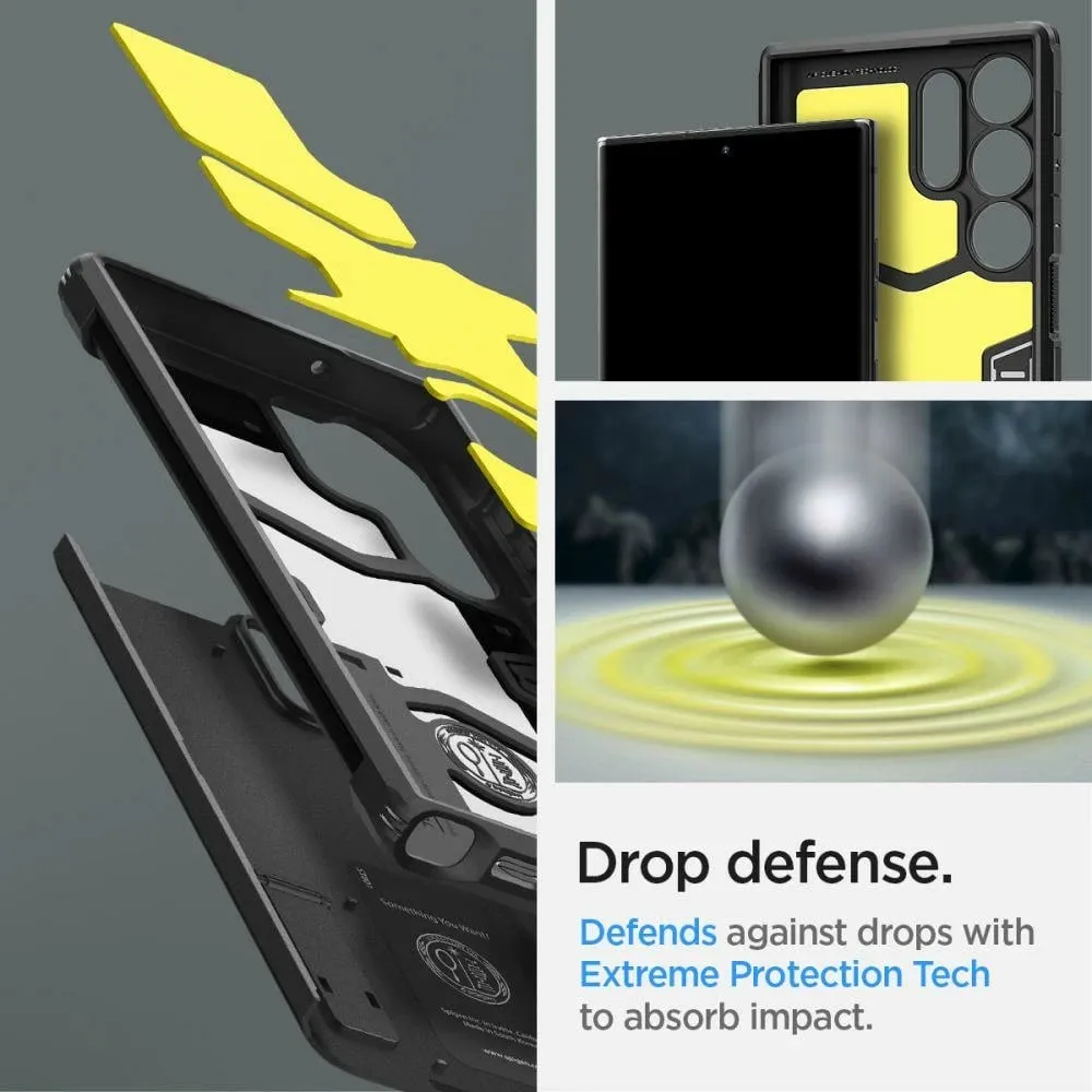 Mbështjellës për Samsung Galaxy S23+ Spigen Tough Armor, i zi - 1