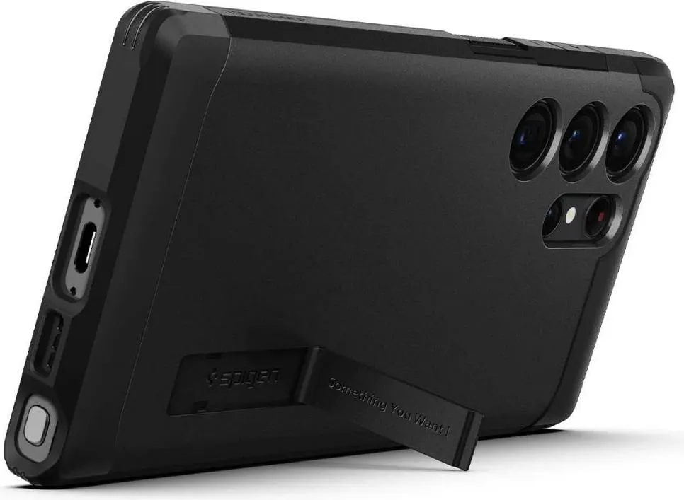 Mbështjellës për Samsung Galaxy S23+ Spigen Tough Armor, i zi - 3