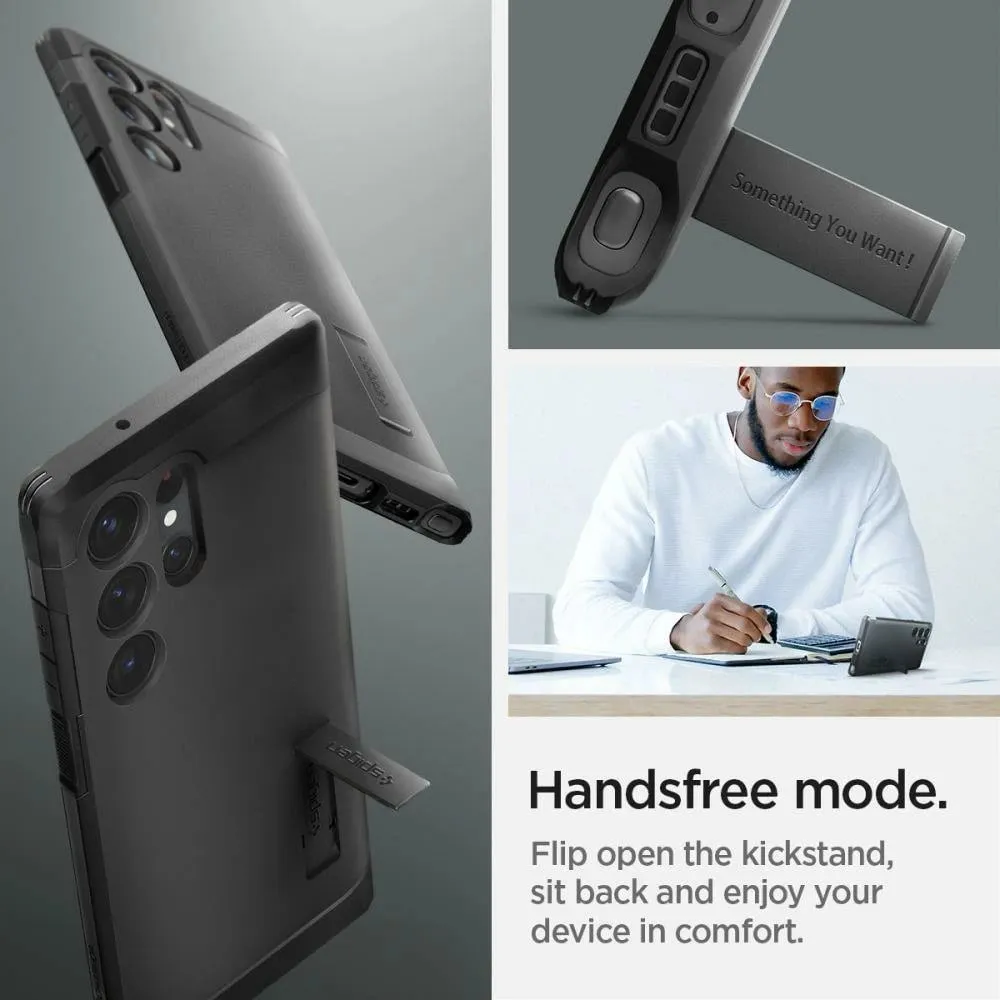 Mbështjellës për Samsung Galaxy S23+ Spigen Tough Armor, i zi - 5