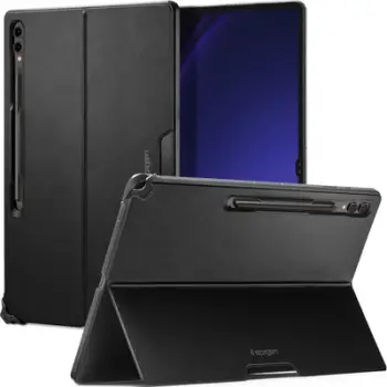 Mbështjellës për Samsung Galaxy Tab S9 Ultra/Tab S8 Ultra Spigen Thin Fit Pro, i zi