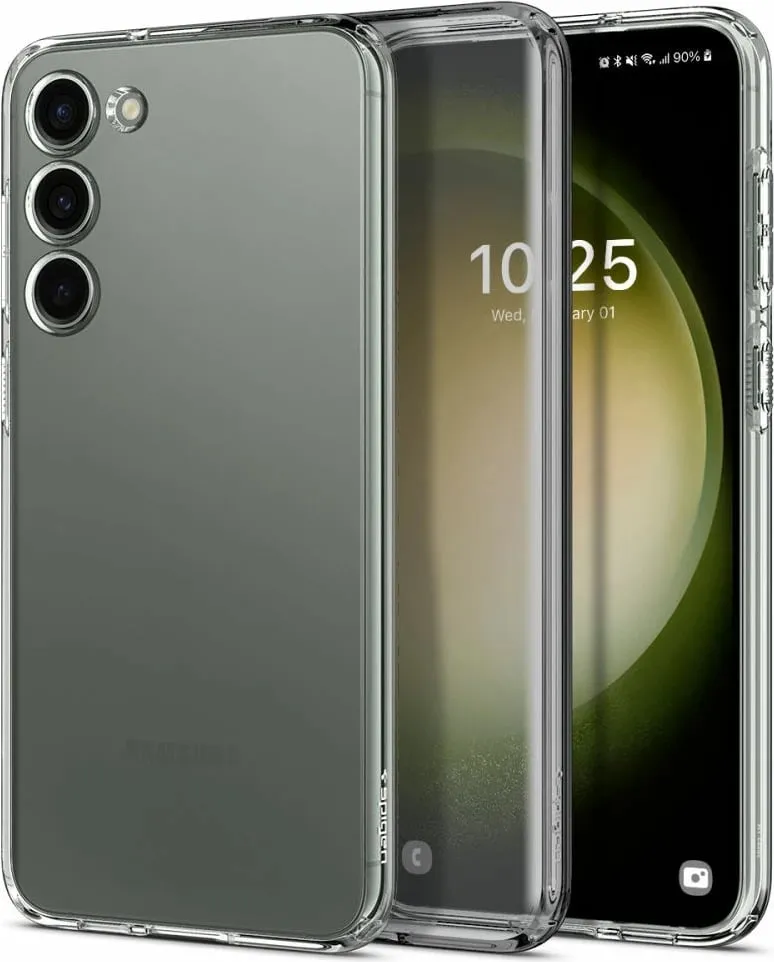 Mbrojtëse për celular Samsung Galaxy S23 Spigen Liquid Crystal, transparente - 1