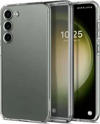 Mbrojtëse për celular Samsung Galaxy S23 Spigen Liquid Crystal, transparente