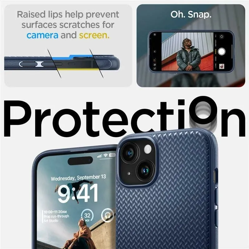 Mbështjellës për iPhone 15 Plus Spigen Mag Armor MagSafe, i kaltër - 3