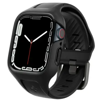Mbështjellës për Apple Watch 9/8/7 41mm Spigen Liquid Air Pro, i zi