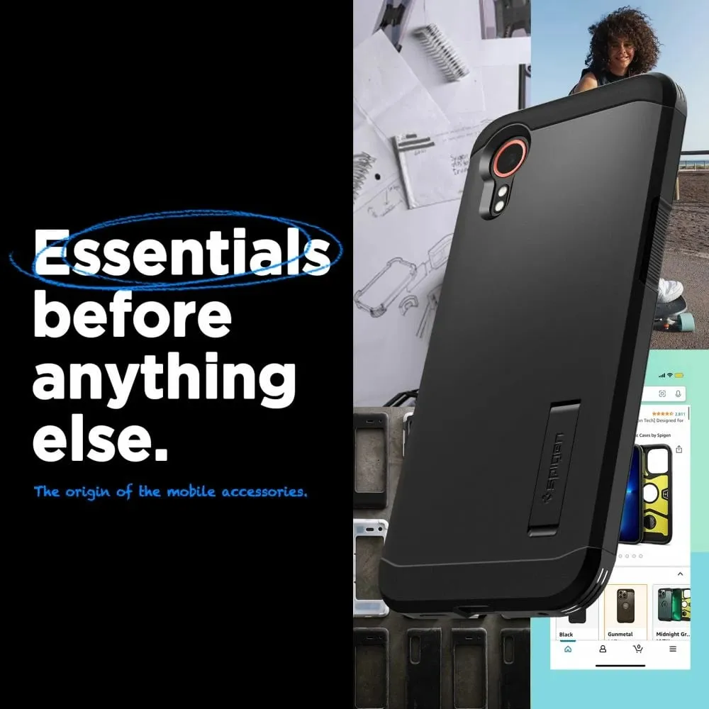 Mbështjellës për Samsung Galaxy XCover 7 Spigen Tough Armor, i zi - 5