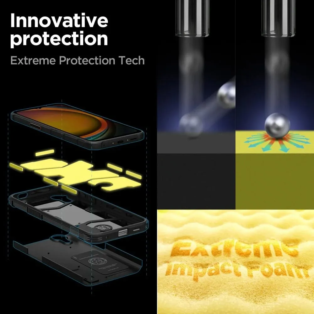 Mbështjellës për Samsung Galaxy XCover 7 Spigen Tough Armor, i zi - 6
