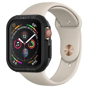 Mbështjellës për Apple Watch 9/8/7 (41mm)/6/SE/5/4 (40mm) Spigen Rugged Armor, i zi