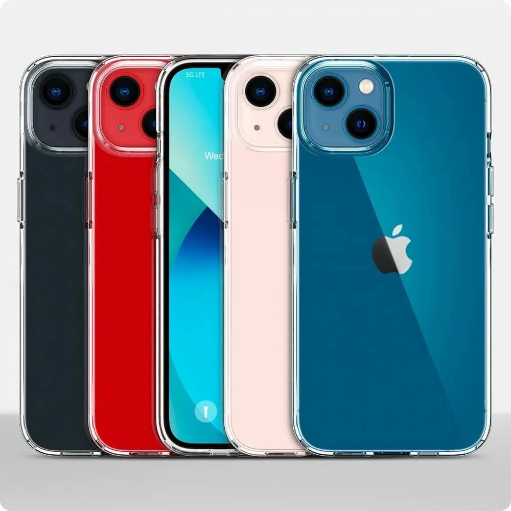 Mbrojtëse për celular iPhone 13 Spigen Liquid Crystal, transparente - 3