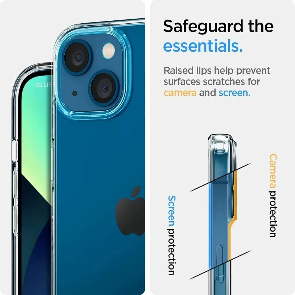 Mbrojtëse për celular iPhone 13 Spigen Liquid Crystal, transparente - 4