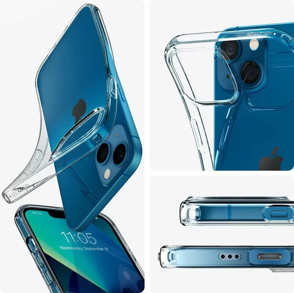Mbrojtëse për celular iPhone 13 Spigen Liquid Crystal, transparente - 5