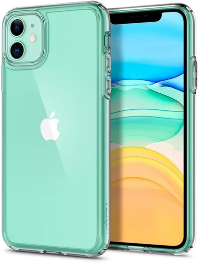Mbështjellës për iPhone 11 Spigen Ultra Hybrid, transparent - 2