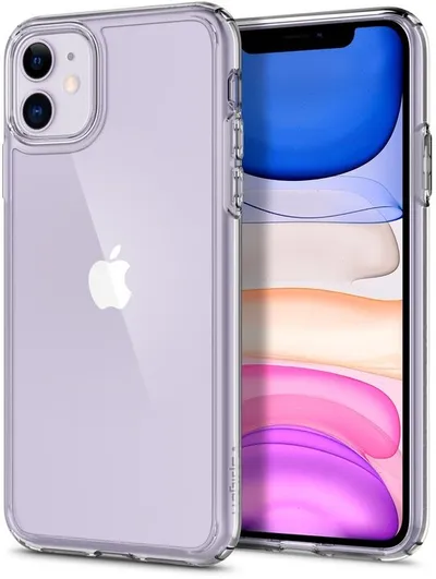 Mbështjellës për iPhone 11 Spigen Ultra Hybrid, transparent - 3