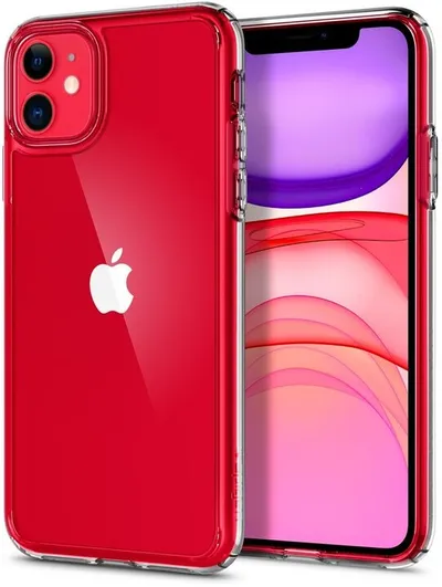 Mbështjellës për iPhone 11 Spigen Ultra Hybrid, transparent - 4