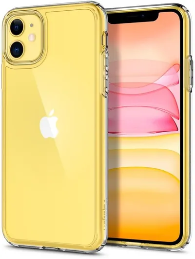 Mbështjellës për iPhone 11 Spigen Ultra Hybrid, transparent - 6