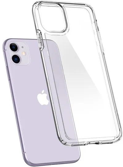 Mbështjellës për iPhone 11 Spigen Ultra Hybrid, transparent - 10