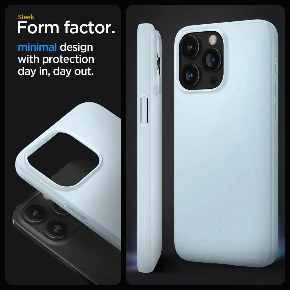 Mbështjellës për iPhone 15 Pro Max Spigen Thin Fit, i kaltër - 9