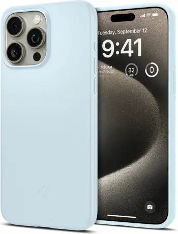 Mbështjellës për iPhone 15 Pro Max Spigen Thin Fit, i kaltër