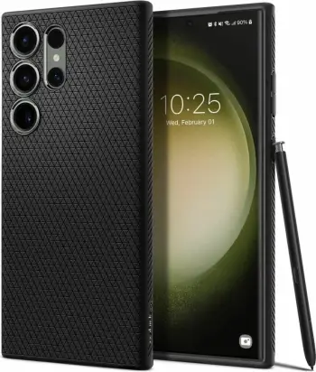 Mbështjellës për Samsung Galaxy S23 Ultra Spigen Liquid Air, i zi