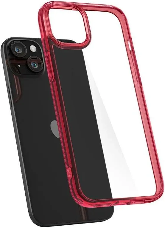 Mbështjellës për iPhone 15 Spigen Ultra Hybrid, i kuq - 7