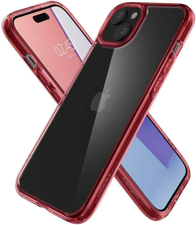 Mbështjellës për iPhone 15 Spigen Ultra Hybrid, i kuq - 8