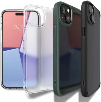 Mbështjellës për iPhone 15 Spigen Ultra Hybrid, i kuq