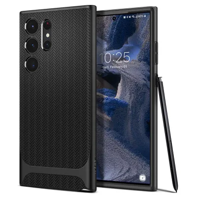Mbrojtëse për celular Samsung Galaxy S23 Ultra Spigen Neo Hybrid, e zezë - 1