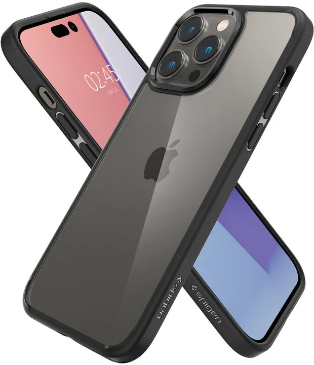 Mbrojtëse për celular iPhone 14 Pro Spigen Ultra Hybrid, e zezë mat - 5