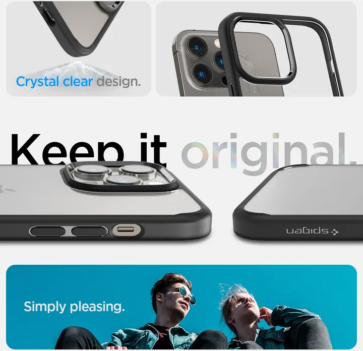 Mbrojtëse për celular iPhone 14 Pro Spigen Ultra Hybrid, e zezë mat - 7