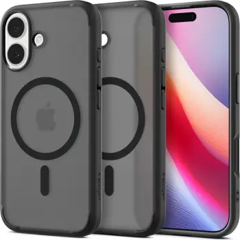 Mbështjellës për iPhone 14 Plus Spigen Ultra Hybrid MagSafe, i zi